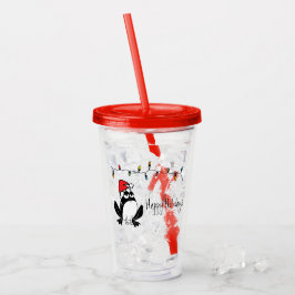 Vaso Acrílico Rana de Navidades caprichosos