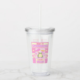 Vaso Acrílico Rana y champiñón - Rana divertida