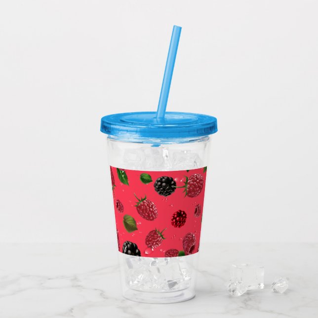 Vaso Acrílico Raspberry (Reverso (hielo))
