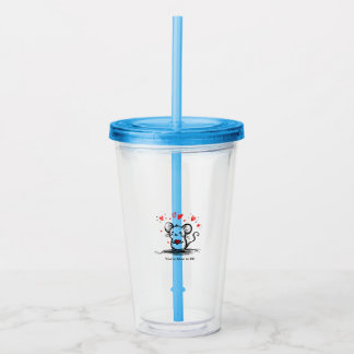 Vaso Acrílico Ratón de Amor Empalagoso