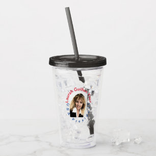 VASO ACRÍLICO #REALUSAPRESIDENTLAURAHGUILLEN