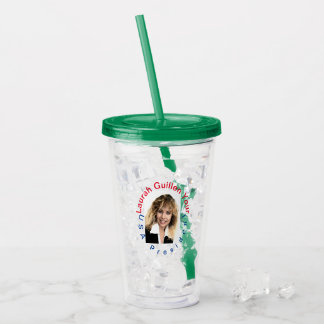 VASO ACRÍLICO #REALUSAPRESIDENTLAURAHGUILLEN