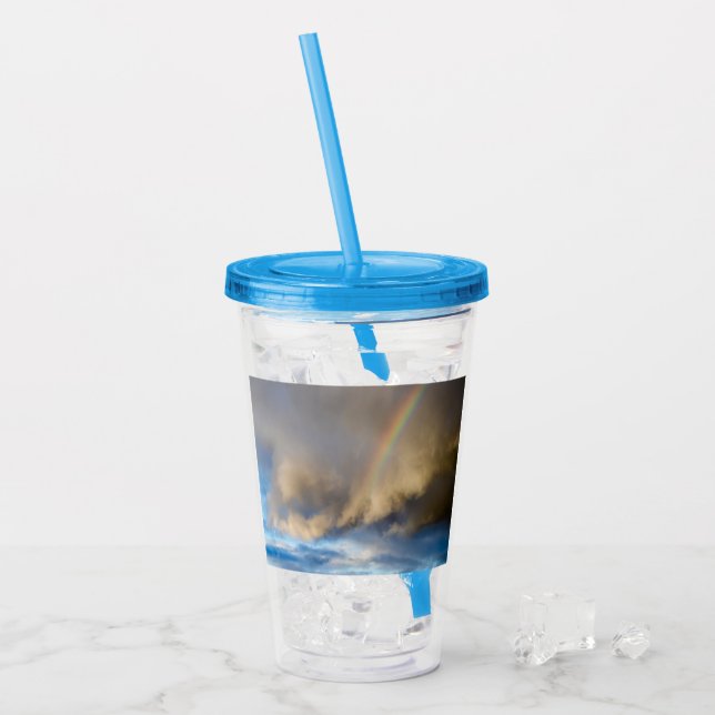 Vaso Acrílico rebelión arco iris (Anverso (hielo))