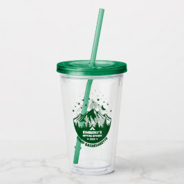 Vaso Acrílico Recuerdo de Despedida de Soltera con Tema de Campi