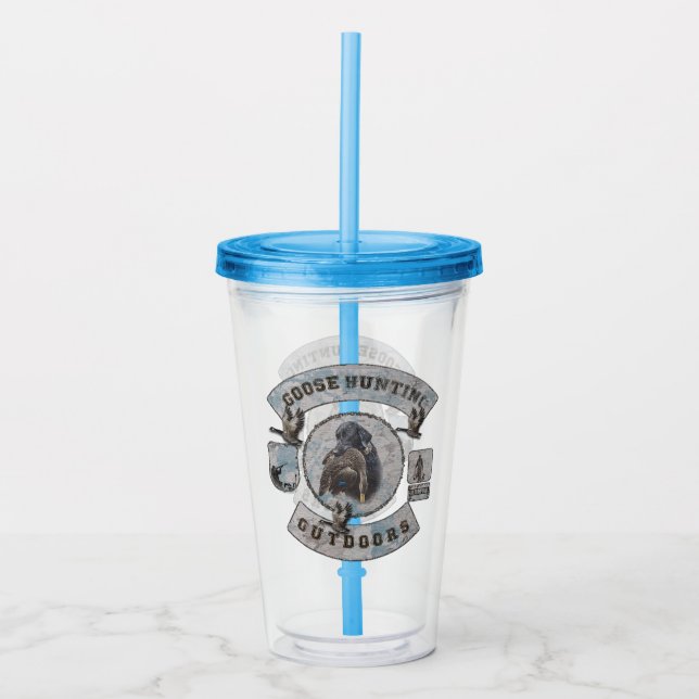 Vaso Acrílico Recuperador de labradores, caza de gansos (Anverso)