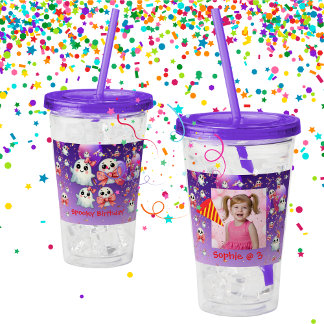 Vaso Acrílico Regalo de cumpleaños de Tumbler Acrílico de Espíri