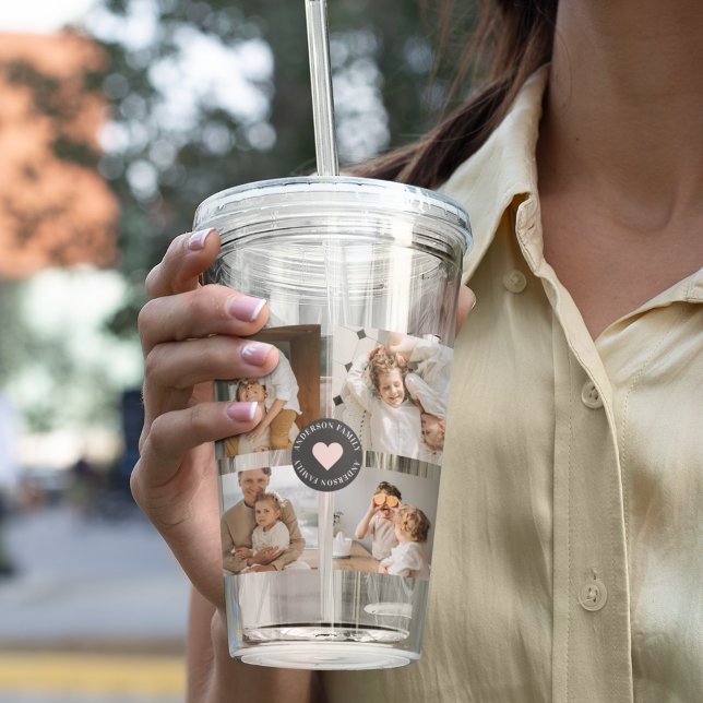 Vaso Acrílico Regalo de fotografía familiar personalizada de Col (Subido por el creador)