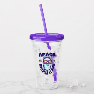 Vaso Acrílico Regalo de recuerdo de Bahamas: Abaco Bahamas Llama