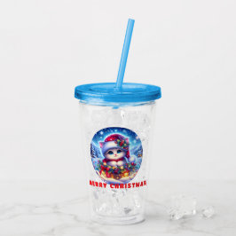 Vaso Acrílico Regalo de Tumbler Acrílico para navidades