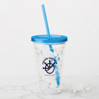 Vaso Acrílico Regalo náutico personalizado para capitán de barco
