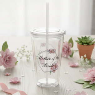 Vaso Acrílico Regalo para la fiesta de bodas personalizado Madre