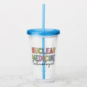 Vaso Acrílico Regalos de CNMT, técnico de medicina nuclear