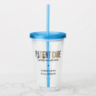 Vaso Acrílico Regalos PCT para el técnico de atención al pacient