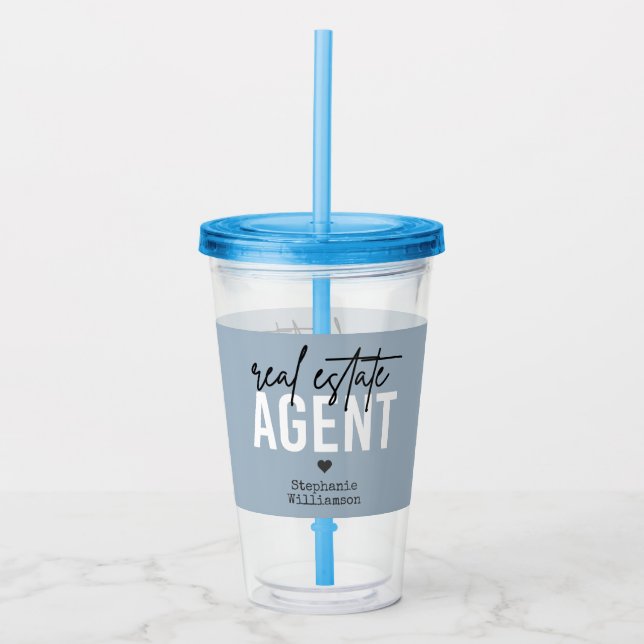 Vaso Acrílico Regalos personalizados de agentes inmobiliarios pa (Anverso)