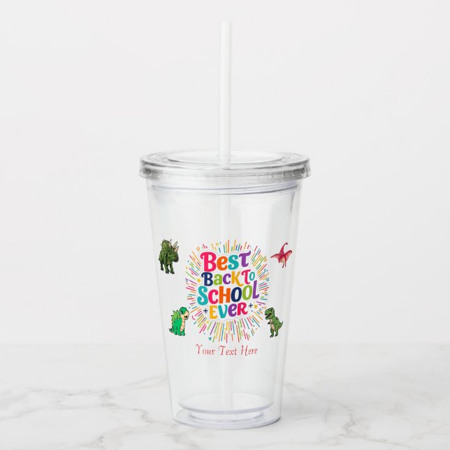Vaso Acrílico Regreso a Clases (Anverso)