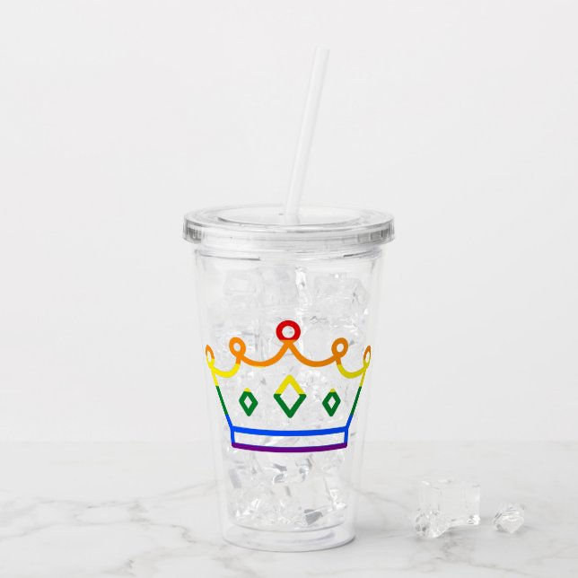 Vaso Acrílico Reina del Orgullo (Reverso (hielo))