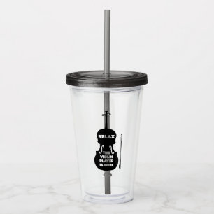 Vaso Acrílico Relájese El Violin Player está aquí