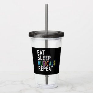 Vaso Acrílico Repetir el sueño de los musicales