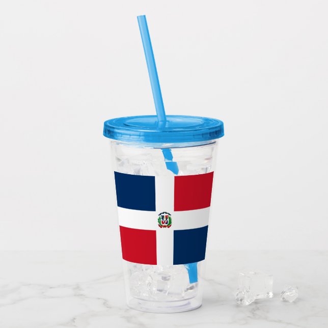 Vaso Acrílico República Dominicana (Anverso (hielo))