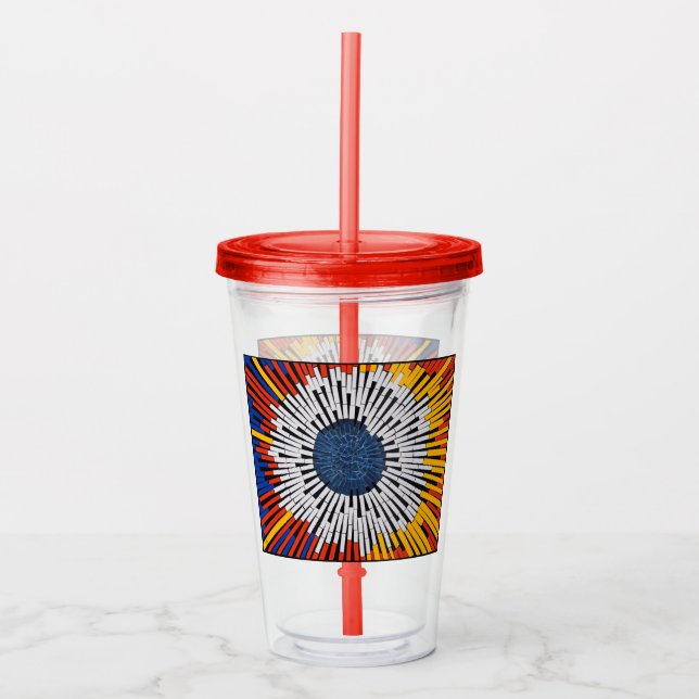 Vaso Acrílico Resumen en cinta: arranque (Anverso)