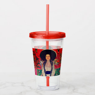 Vaso Acrílico Retrato de Adele Bloch-Bauer II de Gustav Klimt