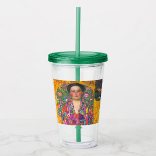 Vaso Acrílico Retrato de Klimt de Eugenia Primavesi