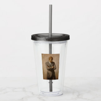Vaso Acrílico Retrato de la Casa Blanca Presidencial de los Esta