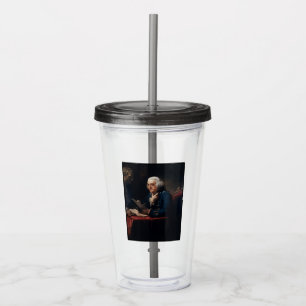 Vaso Acrílico Retrato de miembro, padre fundador de Benjamin Fra