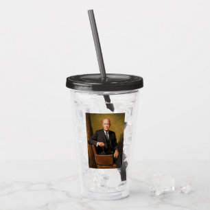 Vaso Acrílico Retrato del Presidente Dwight Eisenhower estadouni