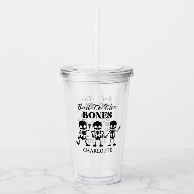 Vaso Acrílico Retro Boos & Booze Spooktacular Halloween (Anverso)