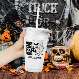 Vaso Acrílico Retro Fantasma Un Niño de Halloween Cumpleaños 1er