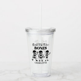 Vaso Acrílico Retro Gritos y Copas Espeluznante Halloween
