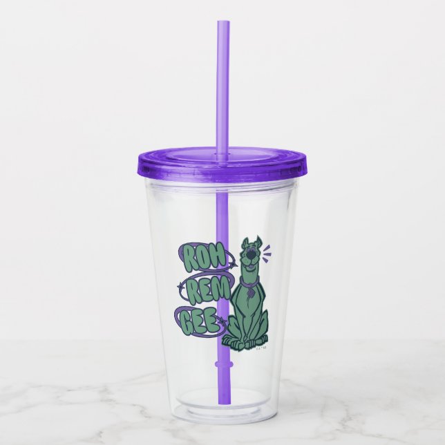 Vaso Acrílico Retro Scooby "OMG" (Anverso)