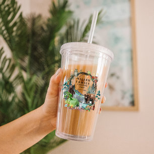 Vaso Acrílico Reunión Familiar Camping Viaje Personalizado
