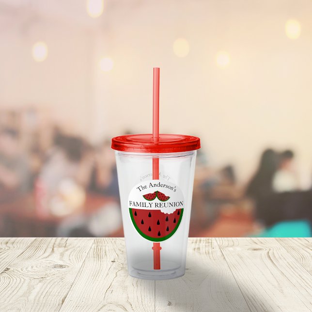 Vaso Acrílico Reunión familiar de verano de la sandía (Subido por el creador)