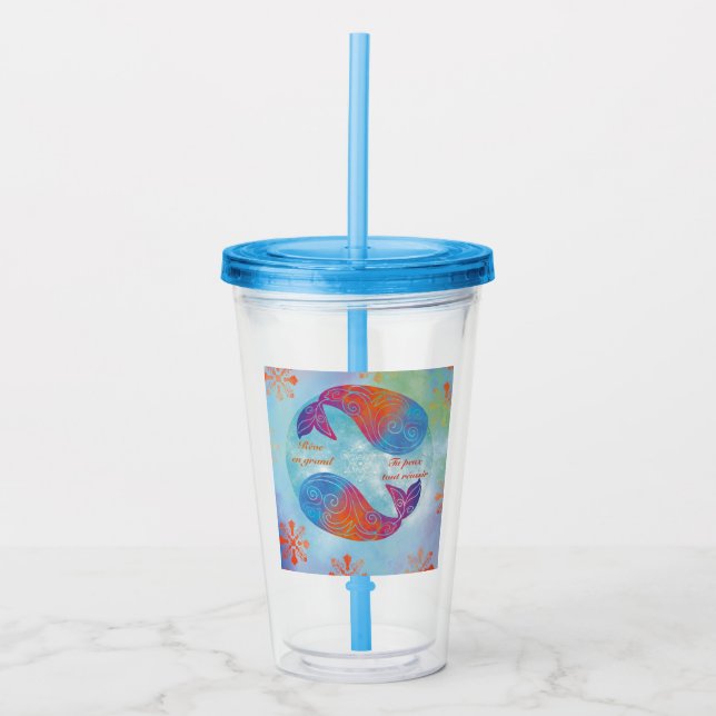 Vaso Acrílico Rêve en grand baleine (Anverso)