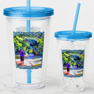 Vaso Acrílico Río jamaiquino Riad J001