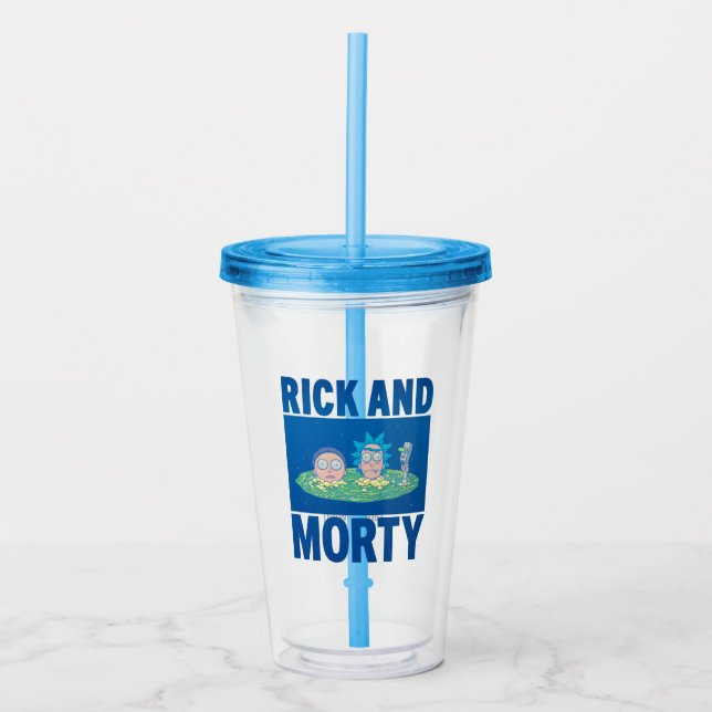 Vaso Acrílico RIQUEZA Y MORTY™| Buscar en el portal (Anverso)