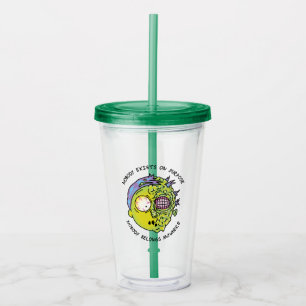 Vaso Acrílico RIQUEZA Y MORTY™ Cotización de vuelo estilizad