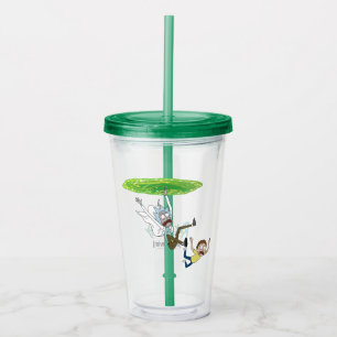 Vaso Acrílico RIQUEZA Y MORTY™ Fuera Del Portal