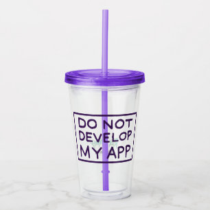 VASO ACRÍLICO RIQUEZA Y MORTY™ NO DESARROLLAR MI APLICACIÓN