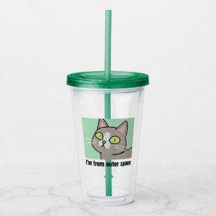 Vaso Acrílico RIQUEZA Y MORTY™ Soy del espacio exterior