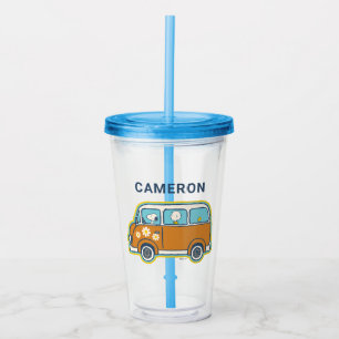 Vaso Acrílico Road Trippin Peanuts Road Trip Van
