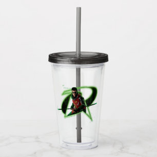Vaso Acrílico Robin de Caballeros Gotham con logo