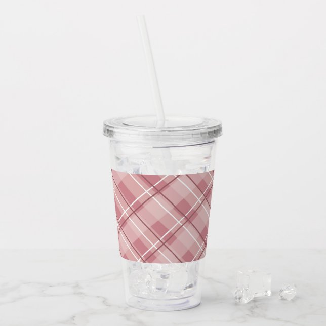 Vaso Acrílico Rojo rosado (Anverso (hielo))