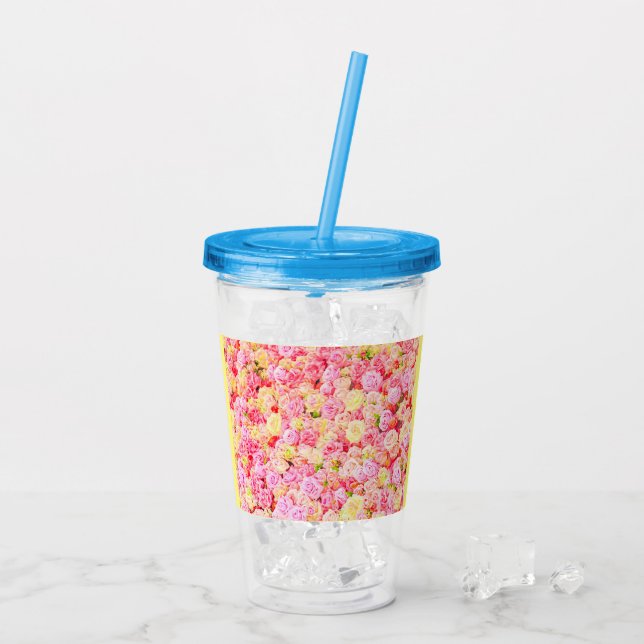 Vaso Acrílico Rosa (Reverso (hielo))