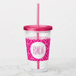 Vaso Acrílico Rosa caliente precoz