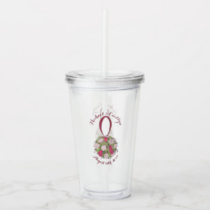 Vaso Acrílico Rosa floral ramo de boda regalo de ducha nupcial