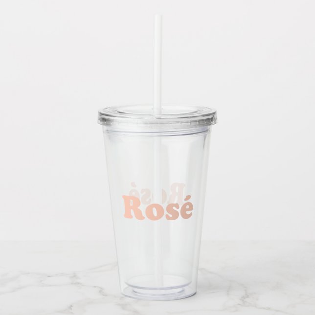 Vaso Acrílico rosa Rosa claro rosa (Anverso)
