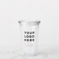 Rosa turbio | Tumbler transparente personalizado c